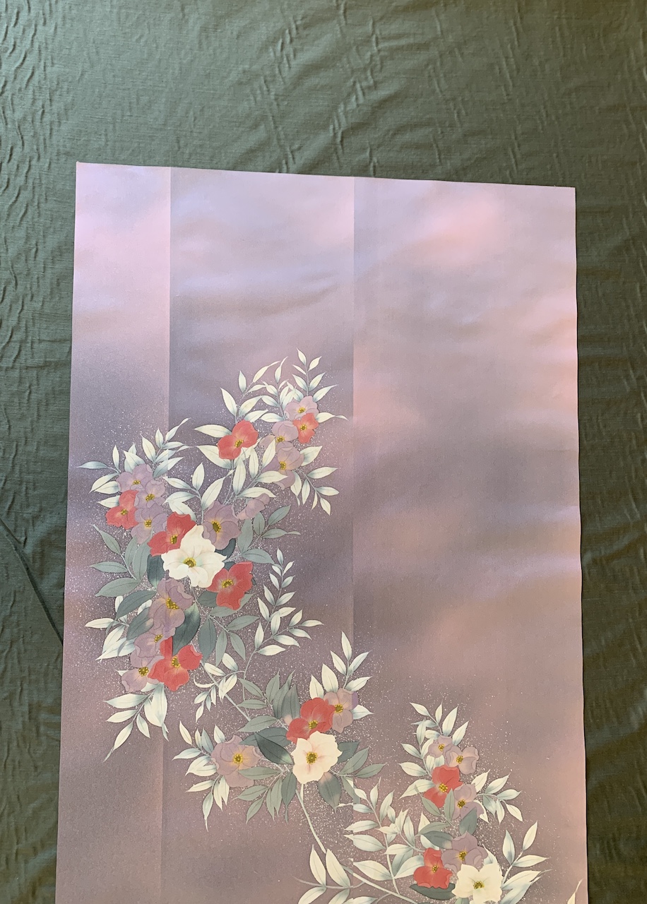 着なくなった着物を掛軸仕立て - 表具屋渡世 泣き笑い - 表装専門店耕